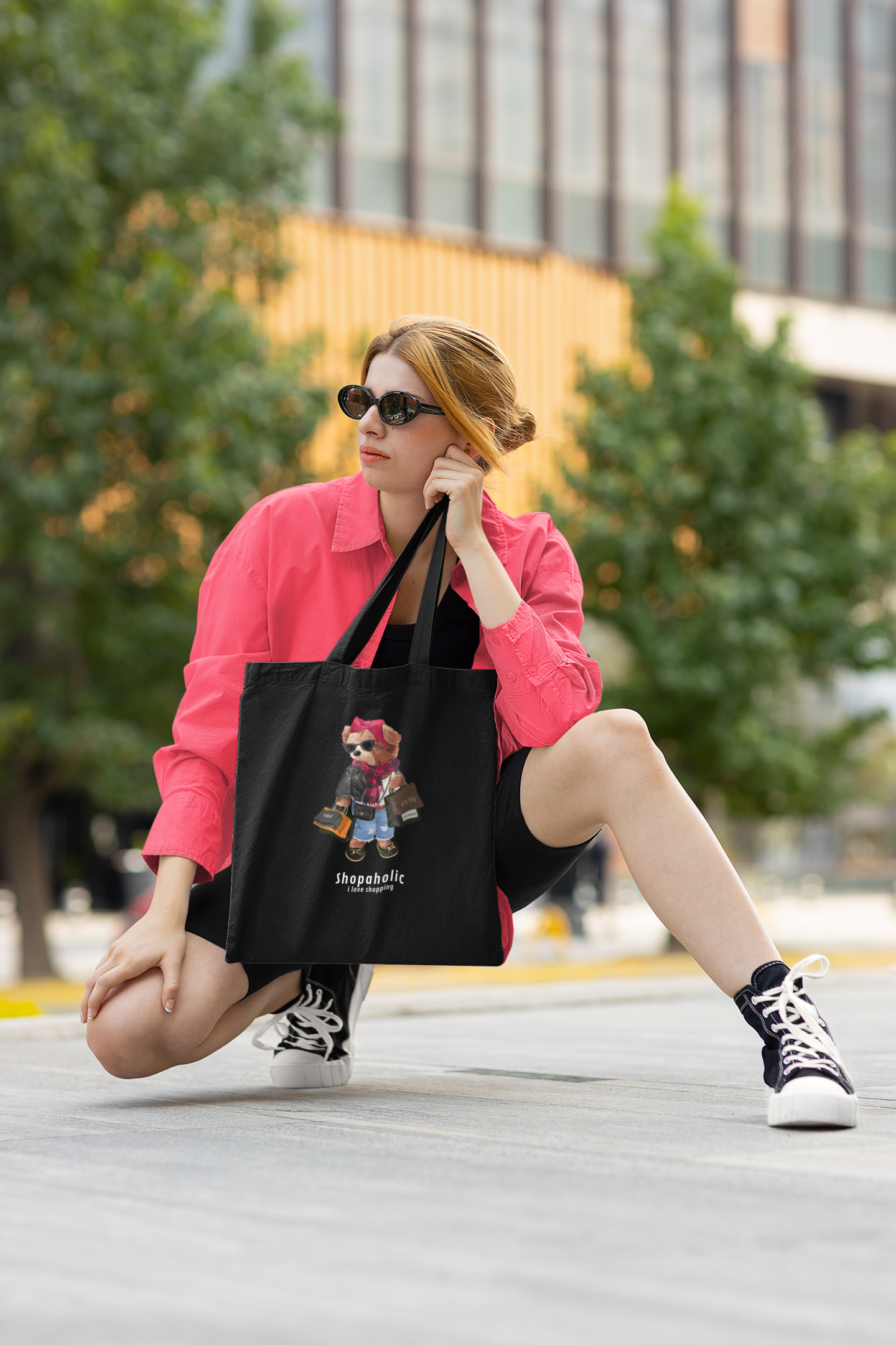 Eco shopping bag made of 100% cotton — handmade in the Czech Republic