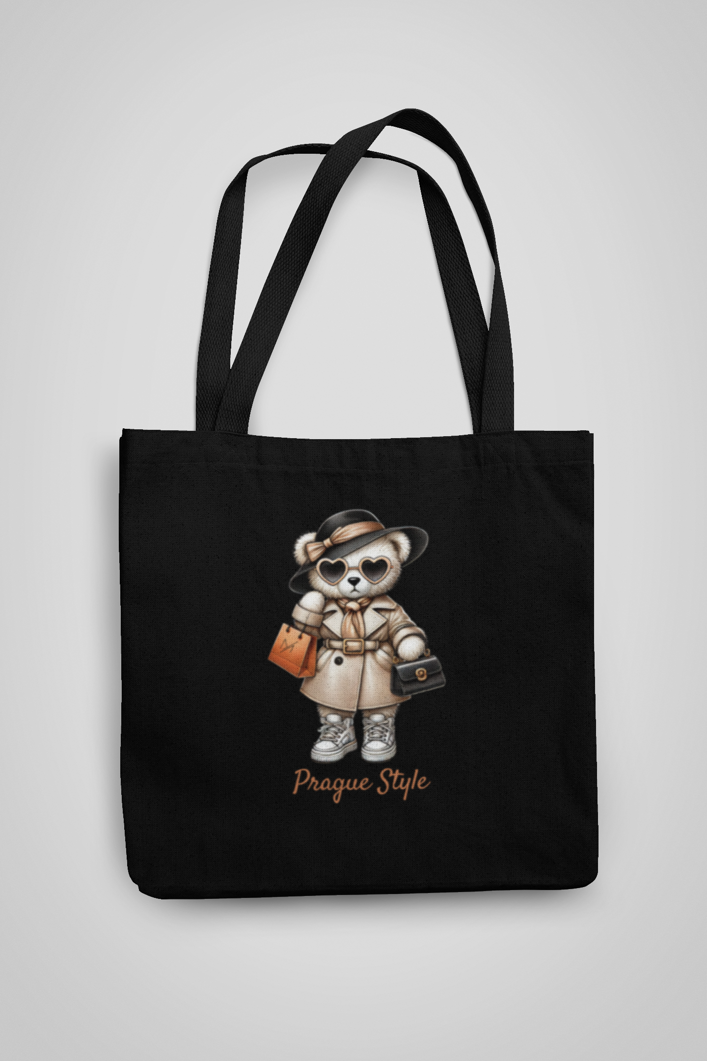 Eco shopping bag made of 100% cotton — handmade in the Czech Republic