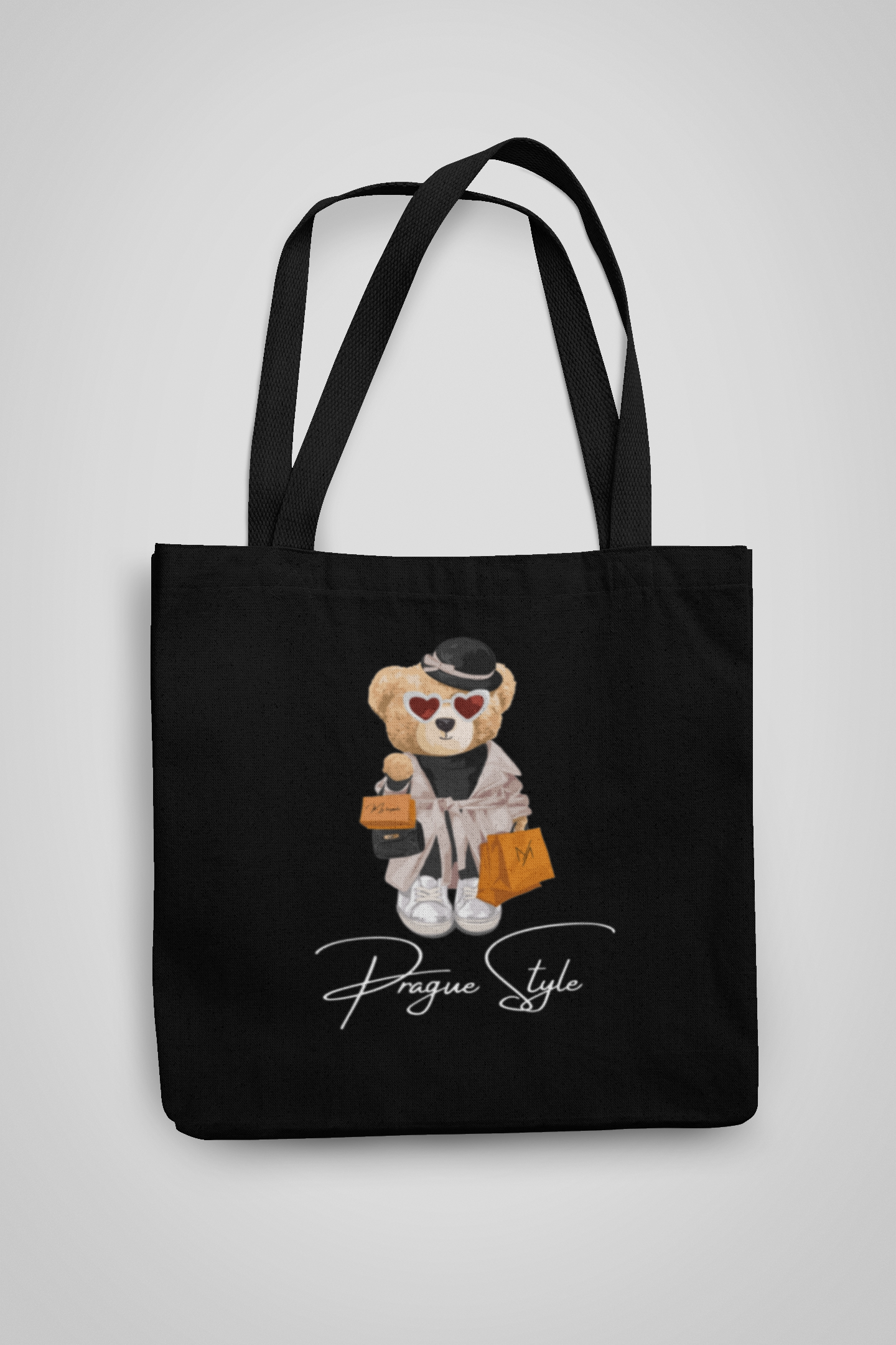 Eco shopping bag made of 100% cotton — handmade in the Czech Republic