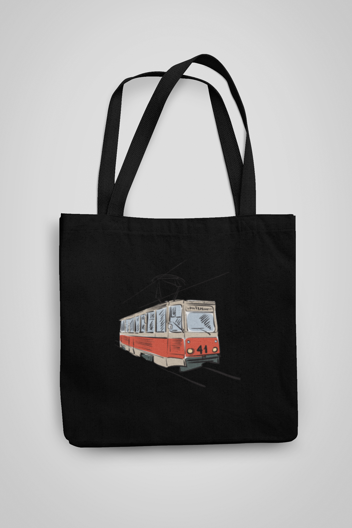 Eco shopping bag made of 100% cotton — handmade in the Czech Republic