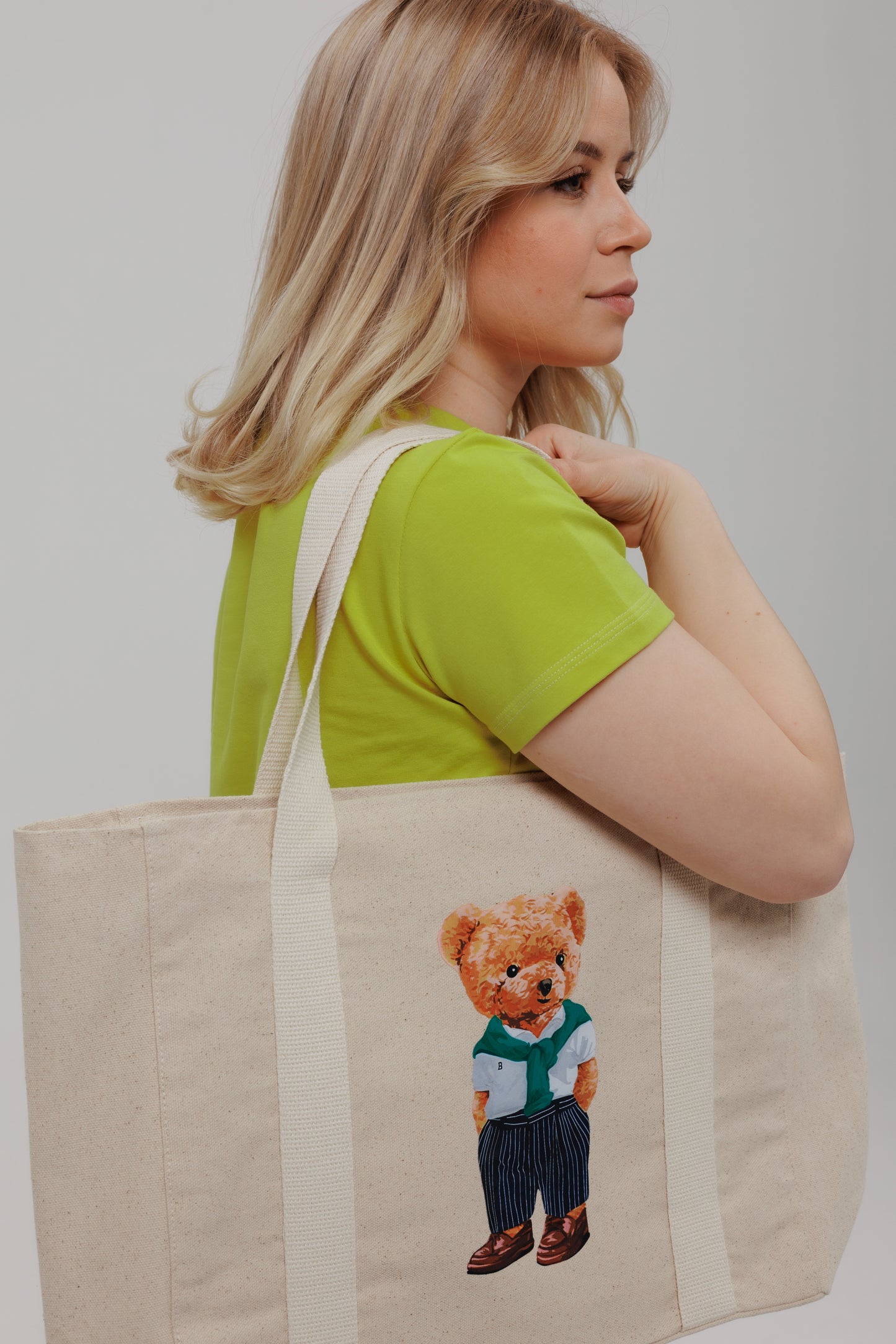 Street Bear Tote Bag | Stylish cotton bag