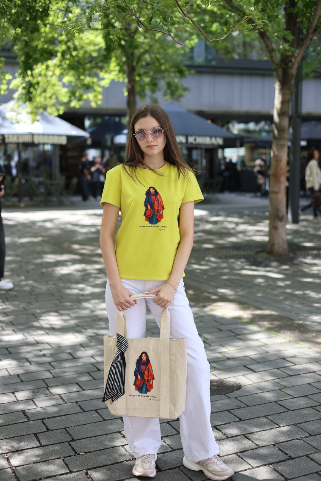 Plátěná taška Lady in Prague – Design by My Keepsake