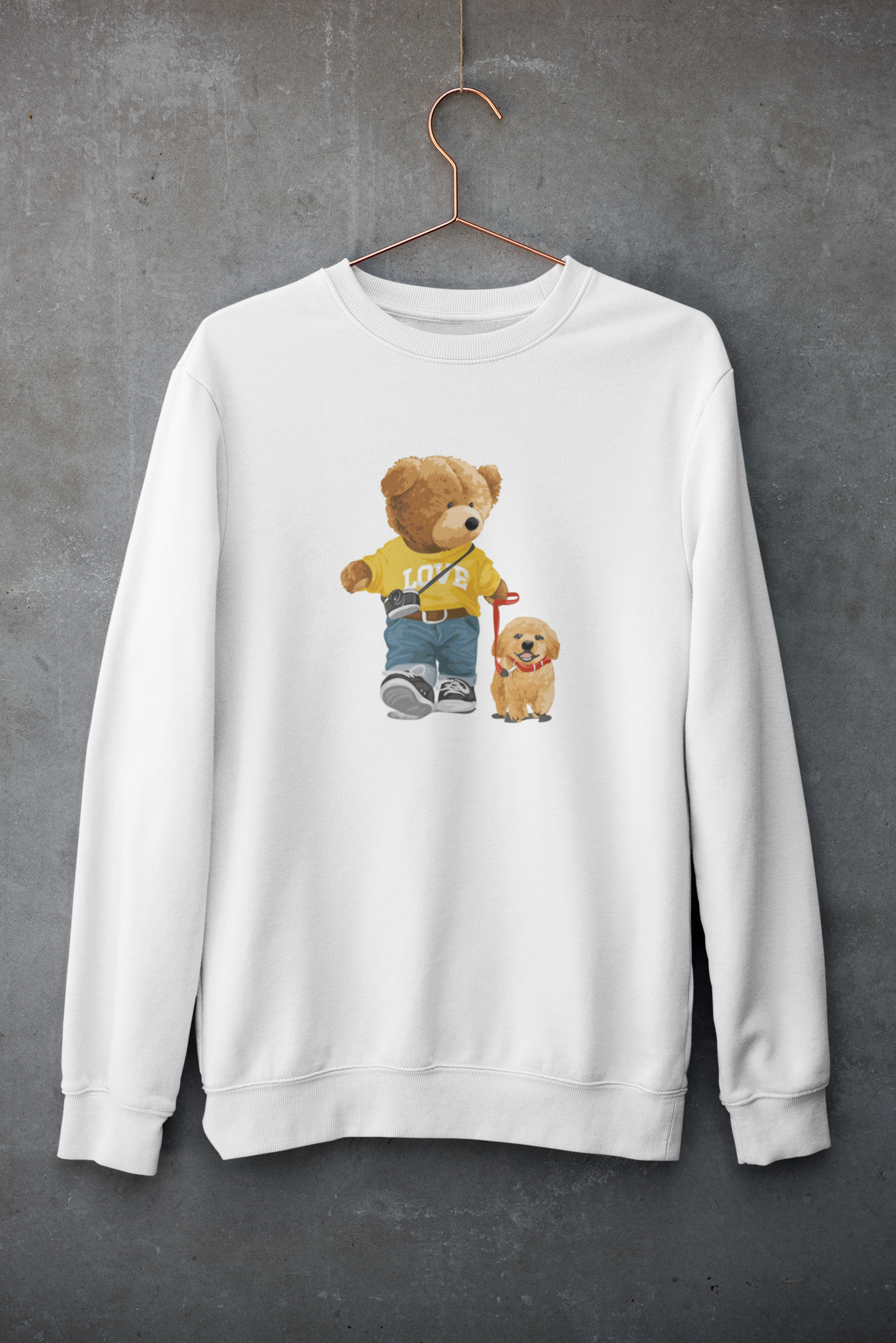 Unisex mikina Bear Best Buddies – styl s medvědí duší