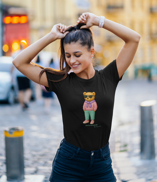 Women's T-shirt Bear by My Keepsake - streetwear bear