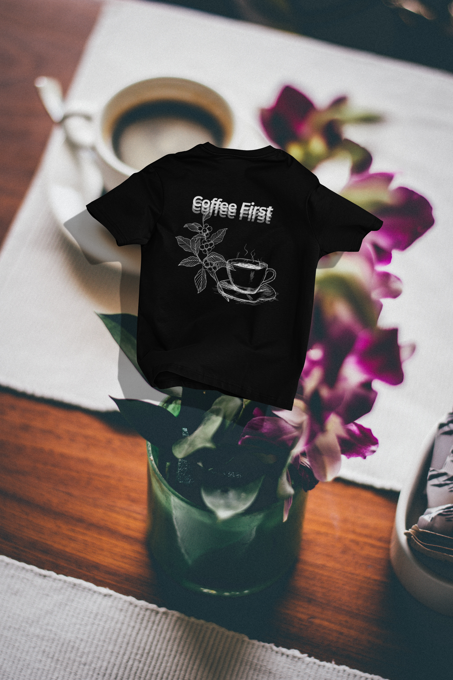 Unisex T-shirt Coffee First