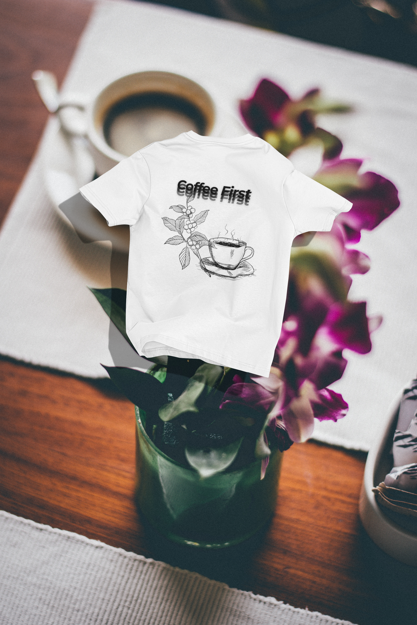 Unisex T-shirt Coffee First