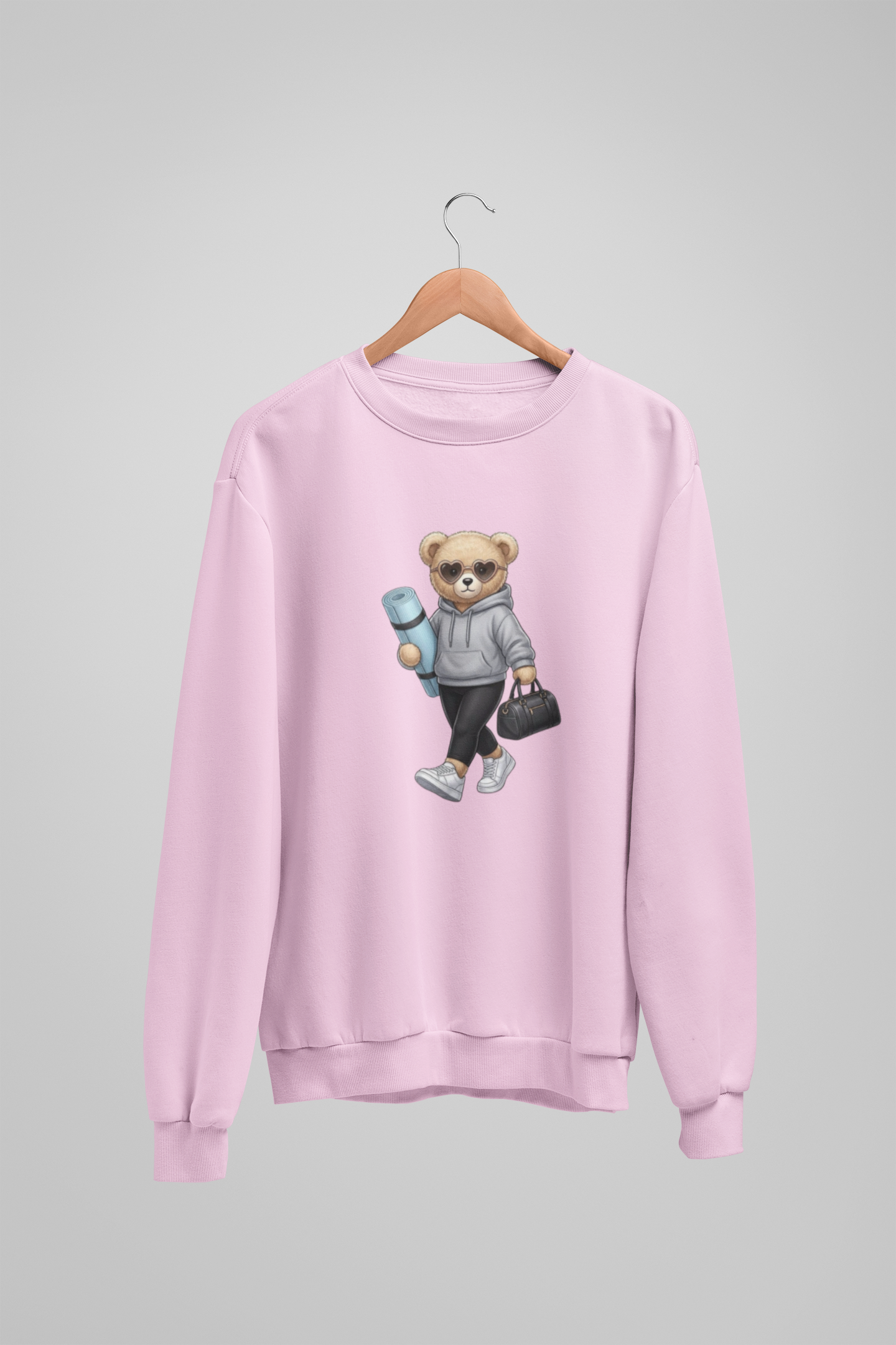 Selbstfürsorge-Mädchen-Teddybär-Sweatshirt