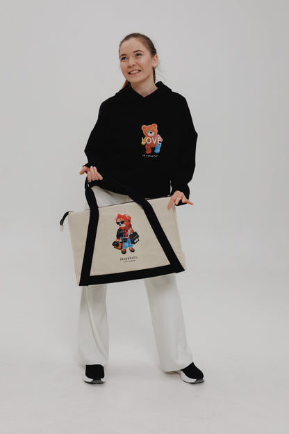 Сумка Tote Bag XL – Bear Shopaholic