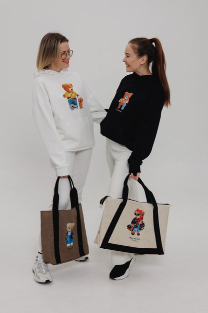 Сумка Tote Bag XL – Bear Shopaholic