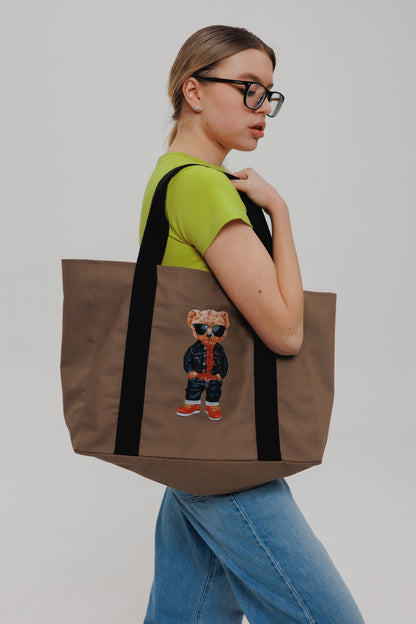 Cool Bear Tote Bag | Stylish cotton bag