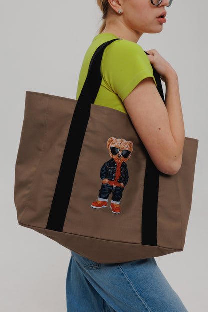 Cool Bear Tote Bag | Stylish cotton bag