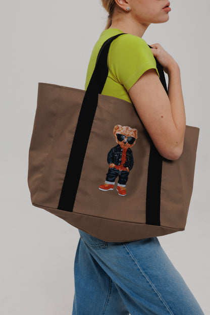 Cool Bear Tote Bag | Stylish cotton bag
