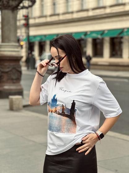 Unisex tričko Charles Bridge – pocta pražské historii