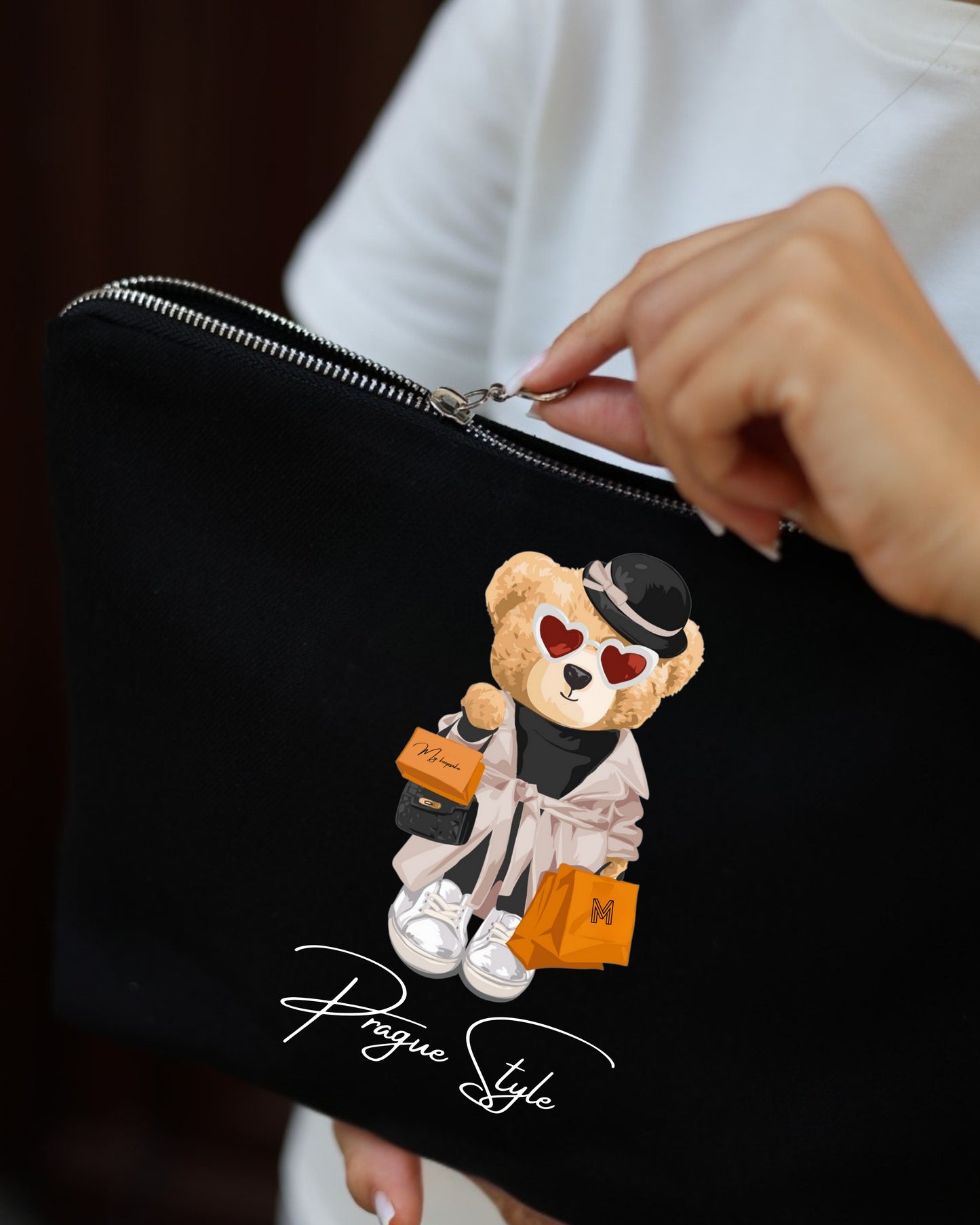 Cosmetic bag Bear Prague Style