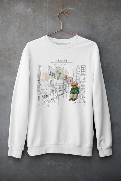 Unisex mikina Prague Bear – Street Edition
