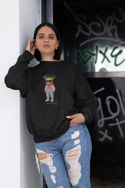 Street &amp; Bear Prague sweatshirt – a stylish teddy bear for the city