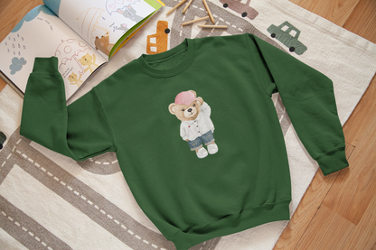 Stylish children's sweatshirt Little Cool Bear (unisex)