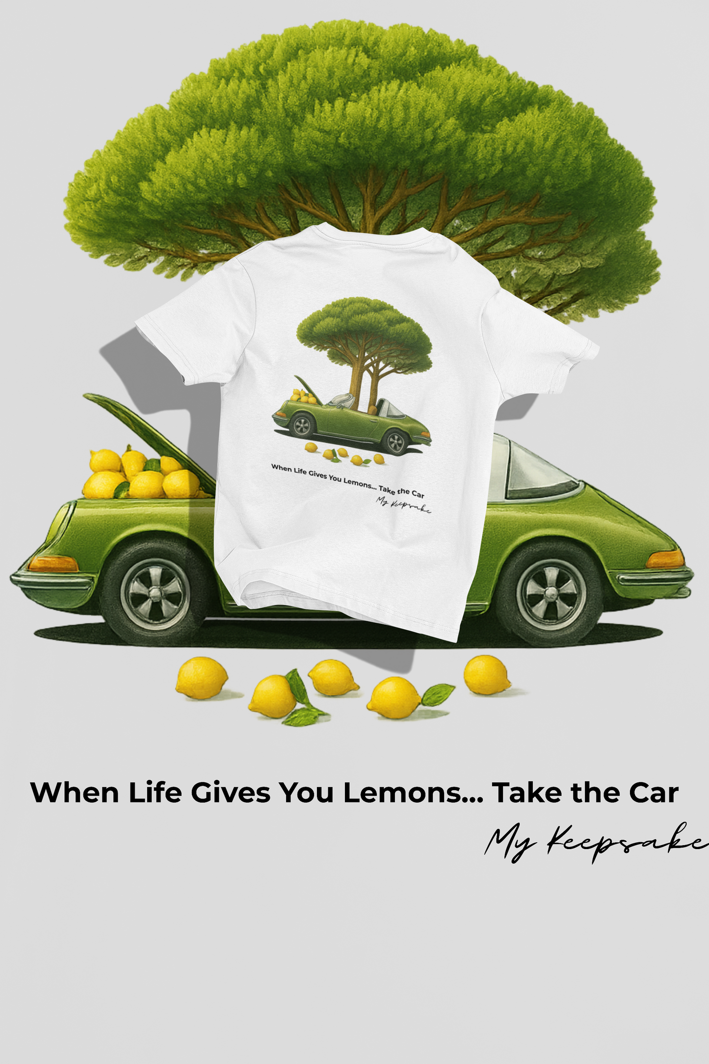 Unisex tričko — Take the Car 🍋🚗🌲