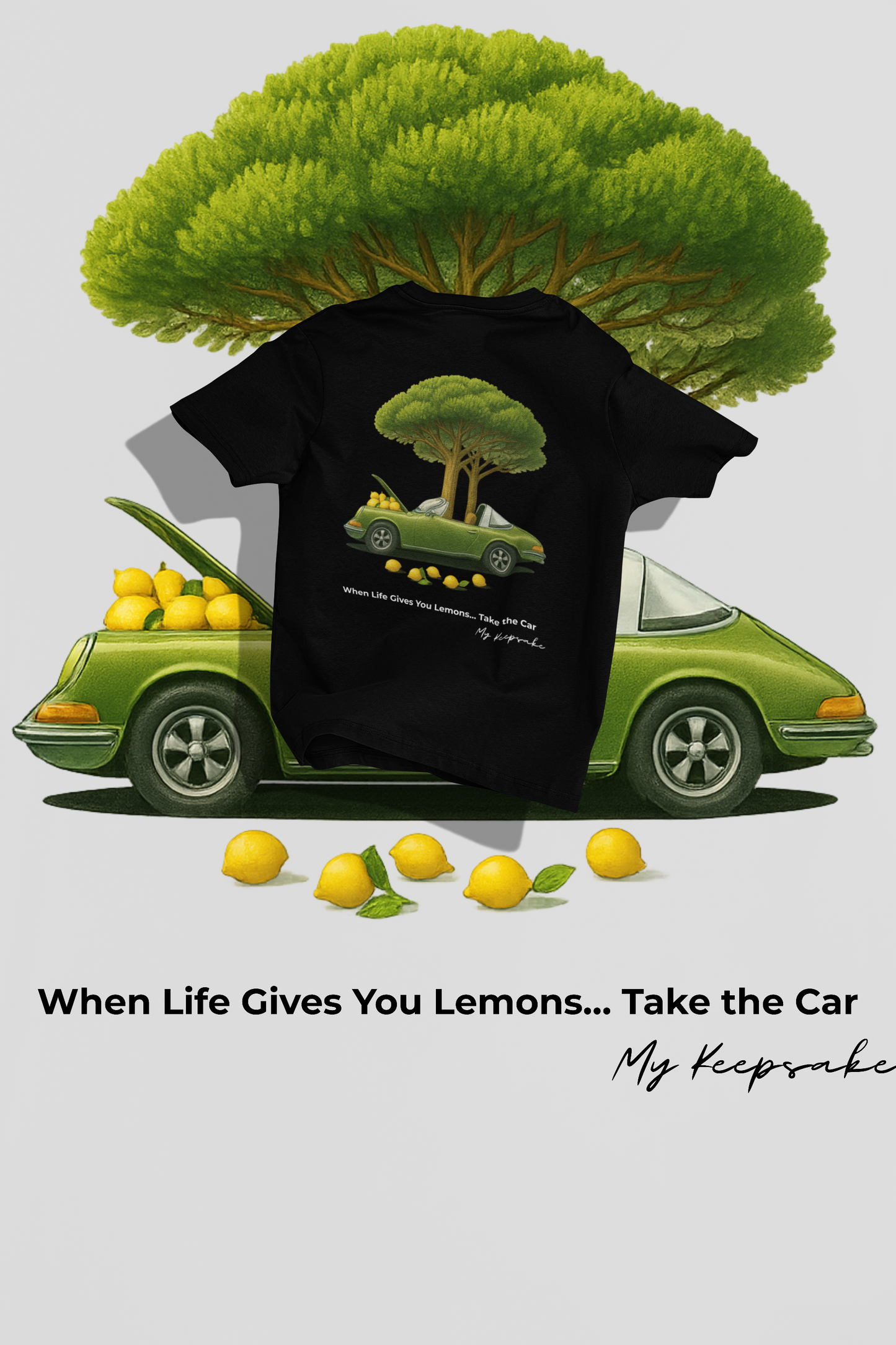 Unisex tričko — Take the Car 🍋🚗🌲