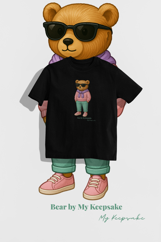 Tričko Bear Streetwear – pastelová medvědice