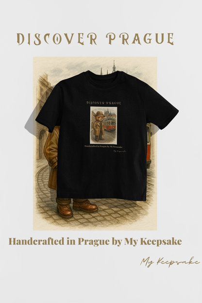 Discover Prague T-shirt – Bear Style teddy bear