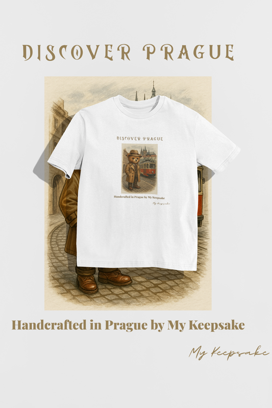 Discover Prague T-shirt – Bear Style teddy bear