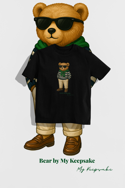 Bear Streetwear T-shirt – striped sweater and urban style