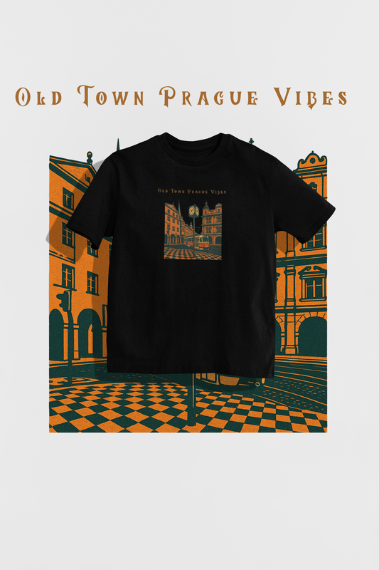 Tričko Old Town Prague Vibes – styl Starého Města