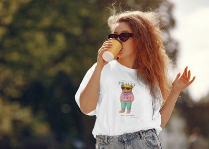 Street &amp; Bear Prague T-shirt – a stylish bear for the city