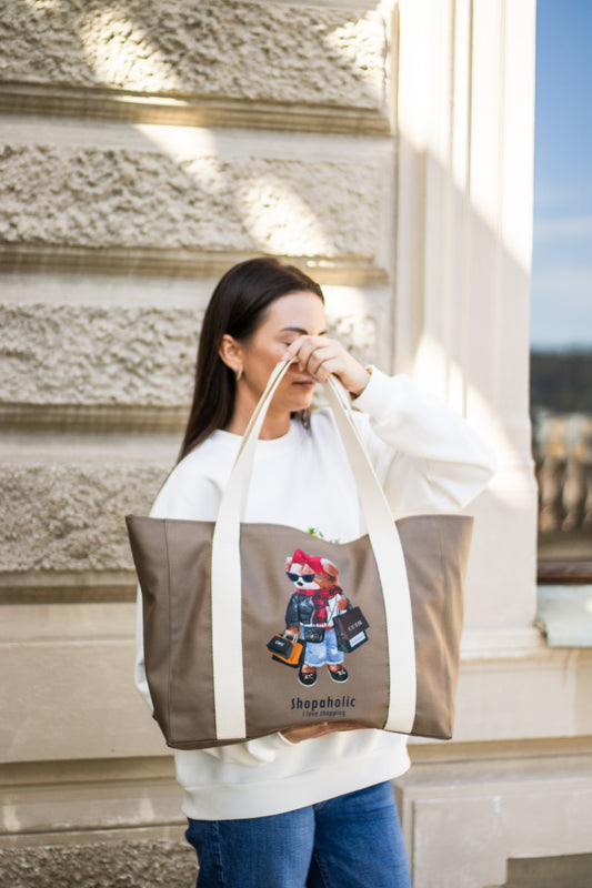 Stylová pletená taška Shopaholic | My Keepsake