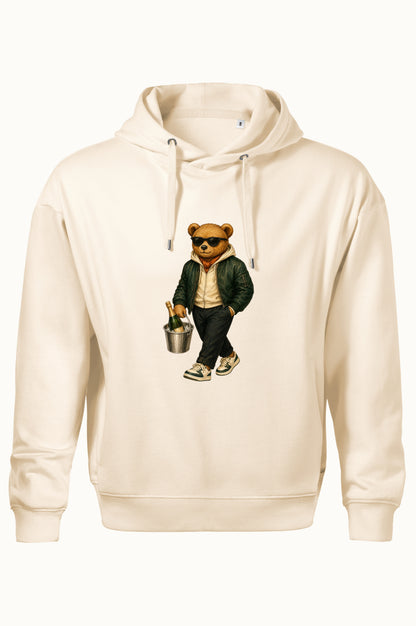 Pánská mikina s medvídkem Champagne Weekend Bear – mandlová, produktová fotografie 3