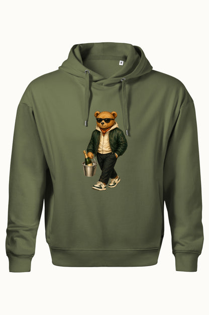 Pánská mikina s medvídkem Champagne Weekend Bear – khaki, produktová fotografie 20