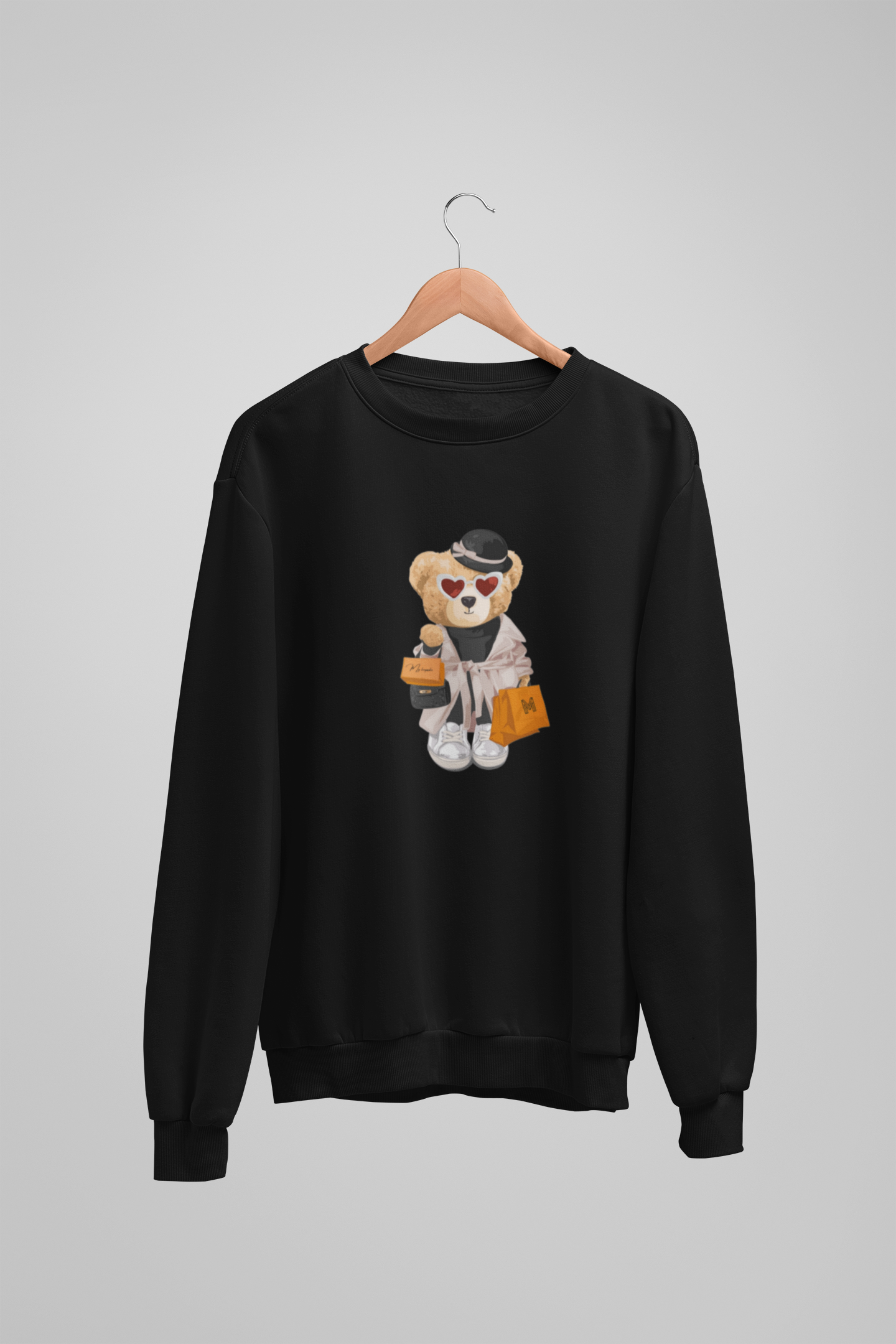 City Shopper Bear Sweatshirt – Stylisches City Bear