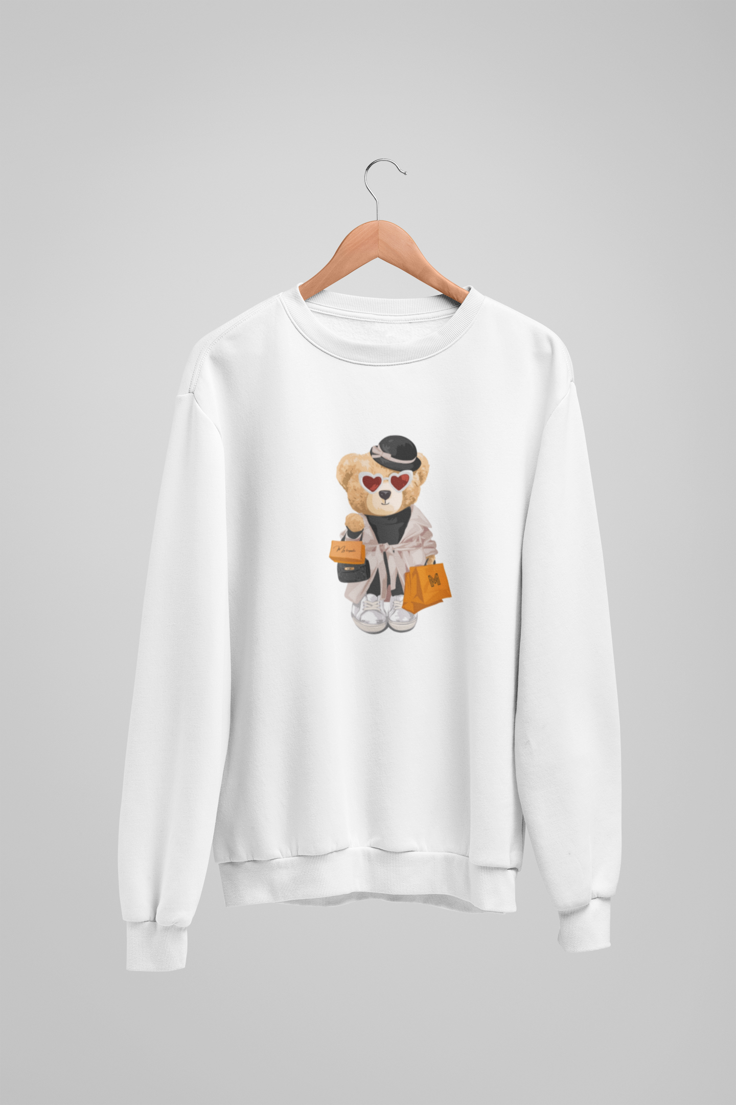 City Shopper Bear Sweatshirt – Stylisches City Bear