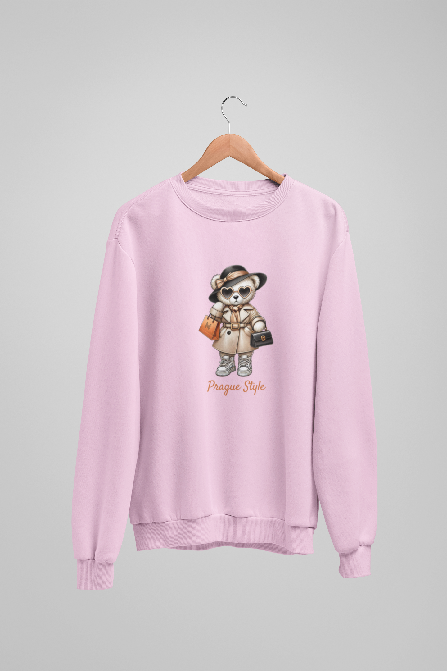 Sweatshirt mit Teddybär im Miss-Prager-Stil