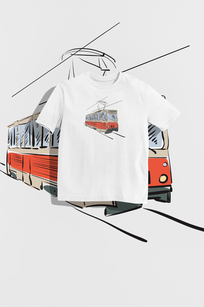 Unisex tričko Tram 41 Classic – pocta pražské dopravě