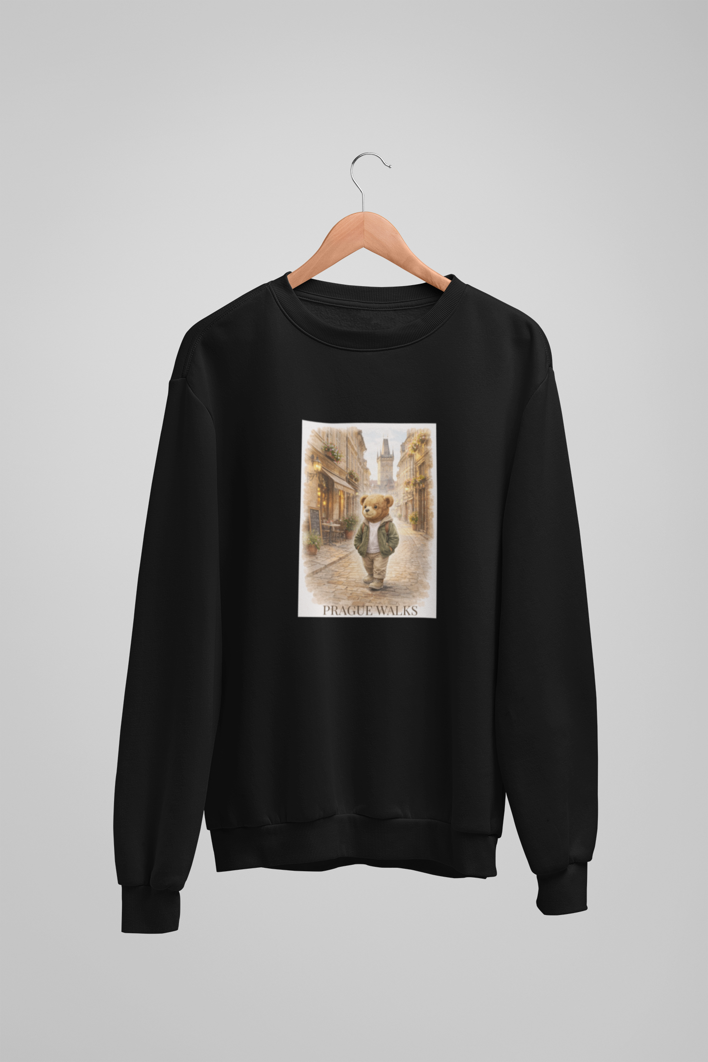 Sweatshirt mit Teddybär Prag Spaziergänge