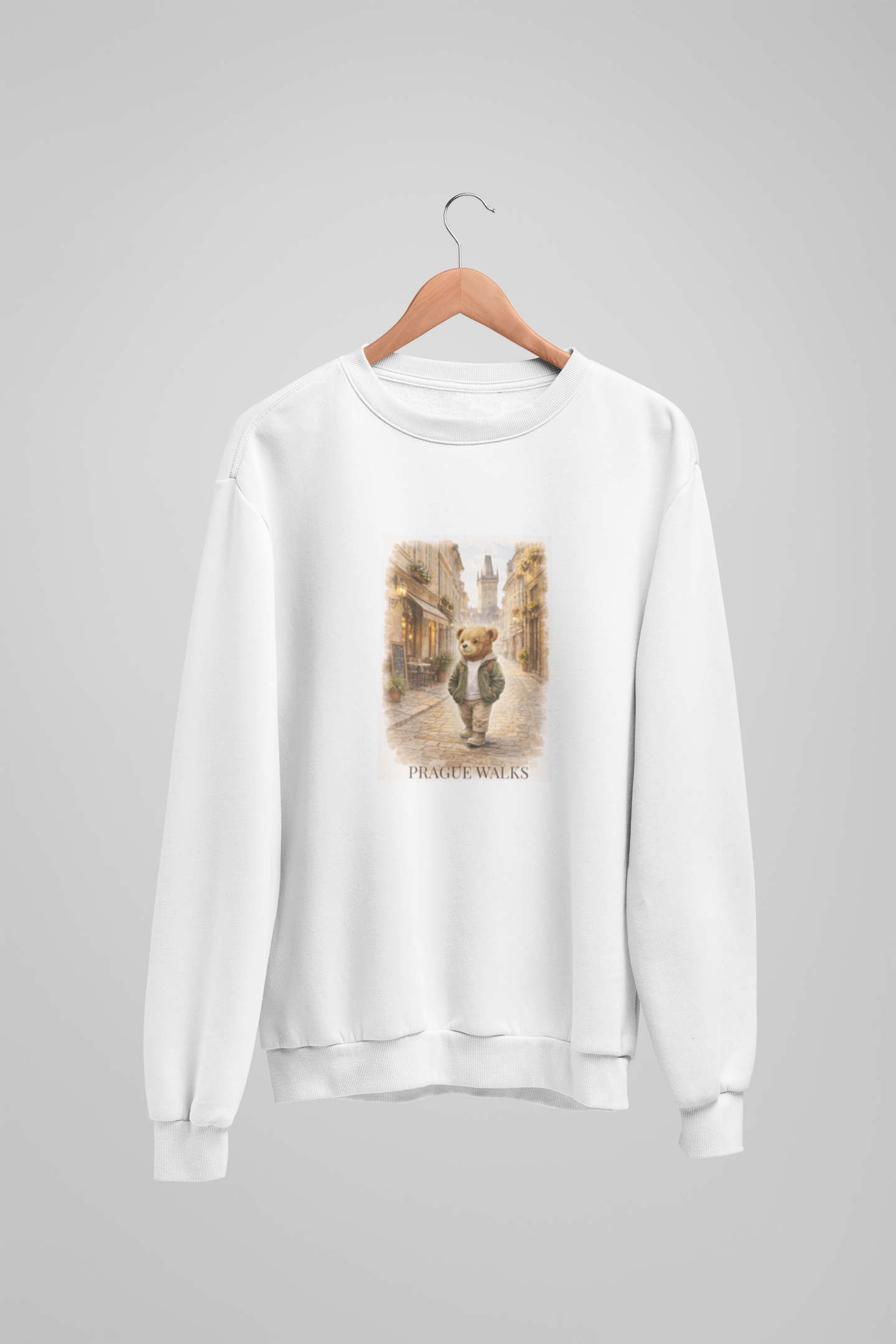 Sweatshirt mit Teddybär Prag Spaziergänge