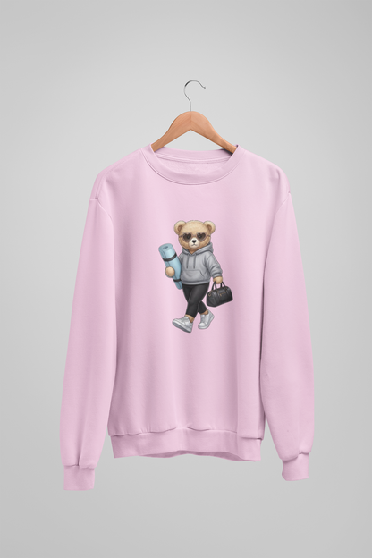 Selbstfürsorge-Mädchen-Teddybär-Sweatshirt