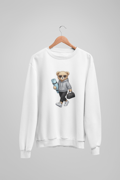 Selbstfürsorge-Mädchen-Teddybär-Sweatshirt