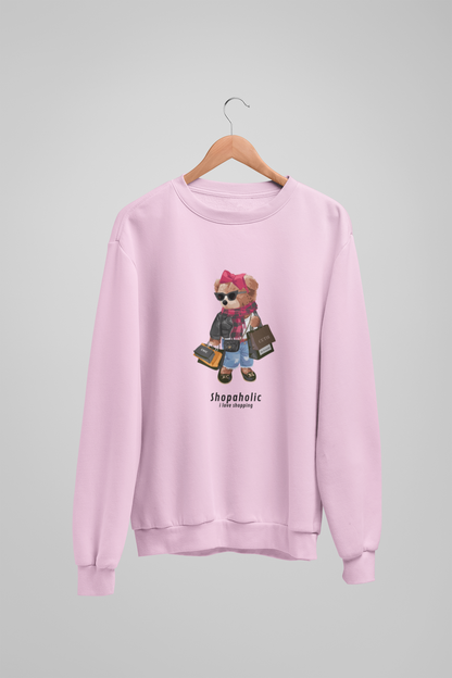 Shopaholic Bear Sweatshirt