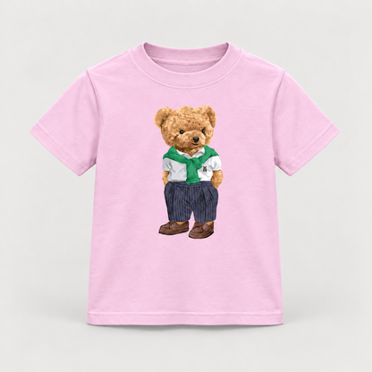 Růžové dětské tričko s medvídkem Street Bear.