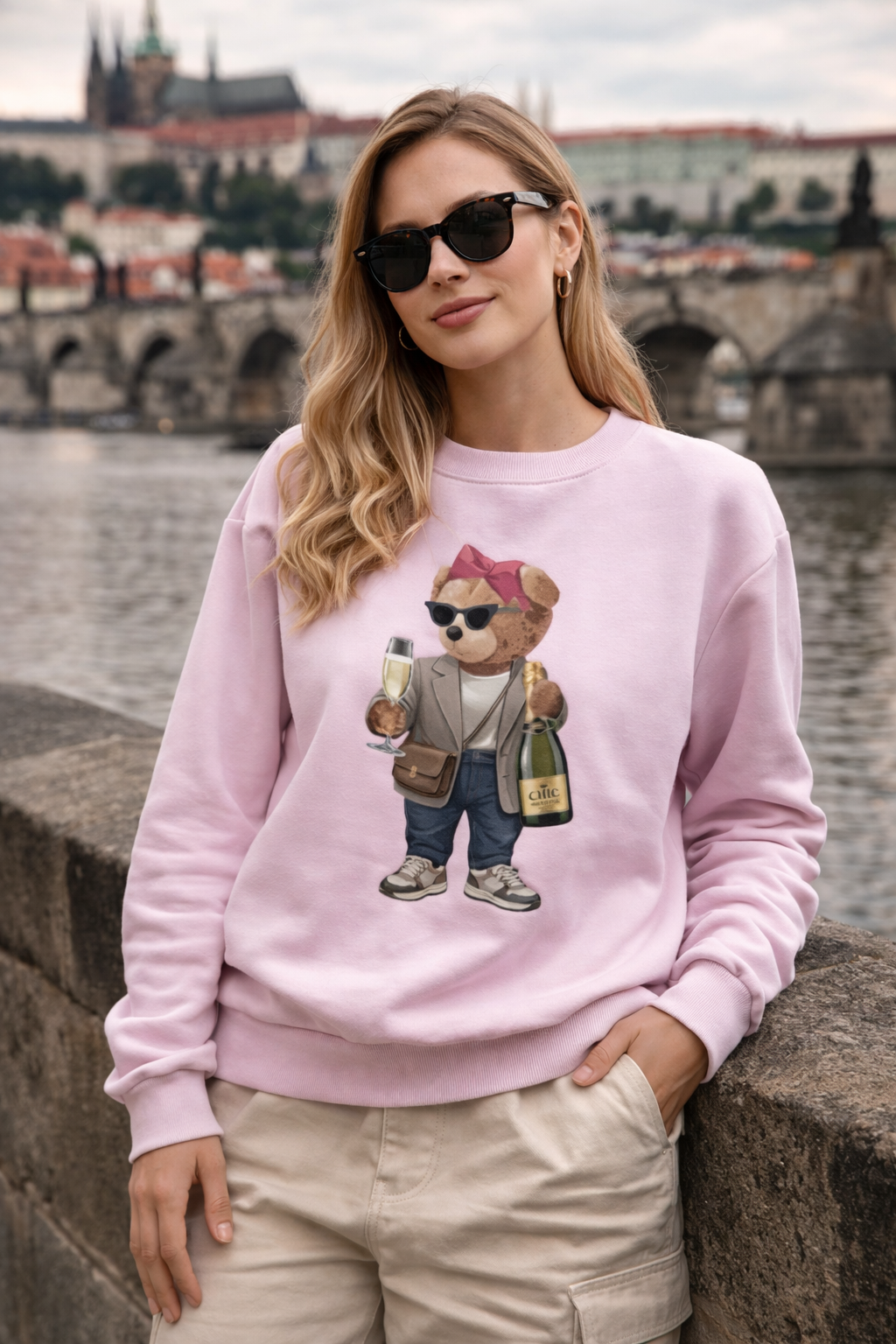 Mikina s medvídkem Prosecco Bear