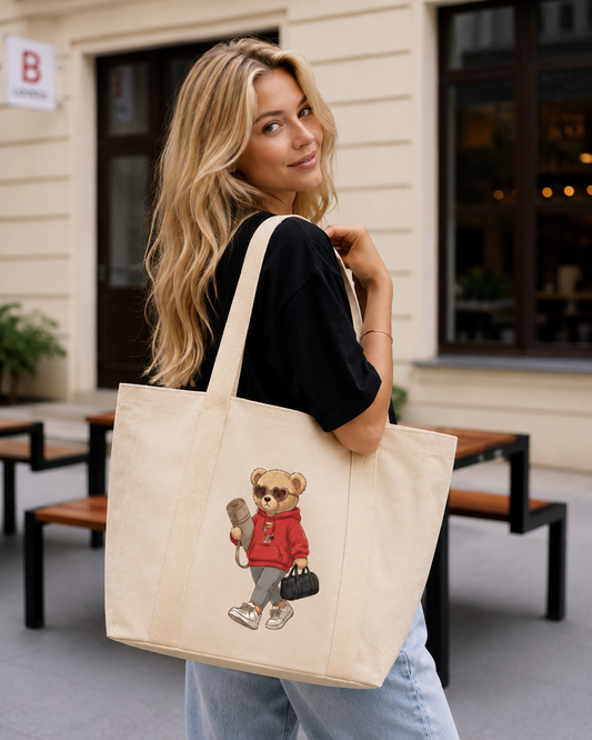 Plátěná taška Self Care Girl – Red | My Keepsake