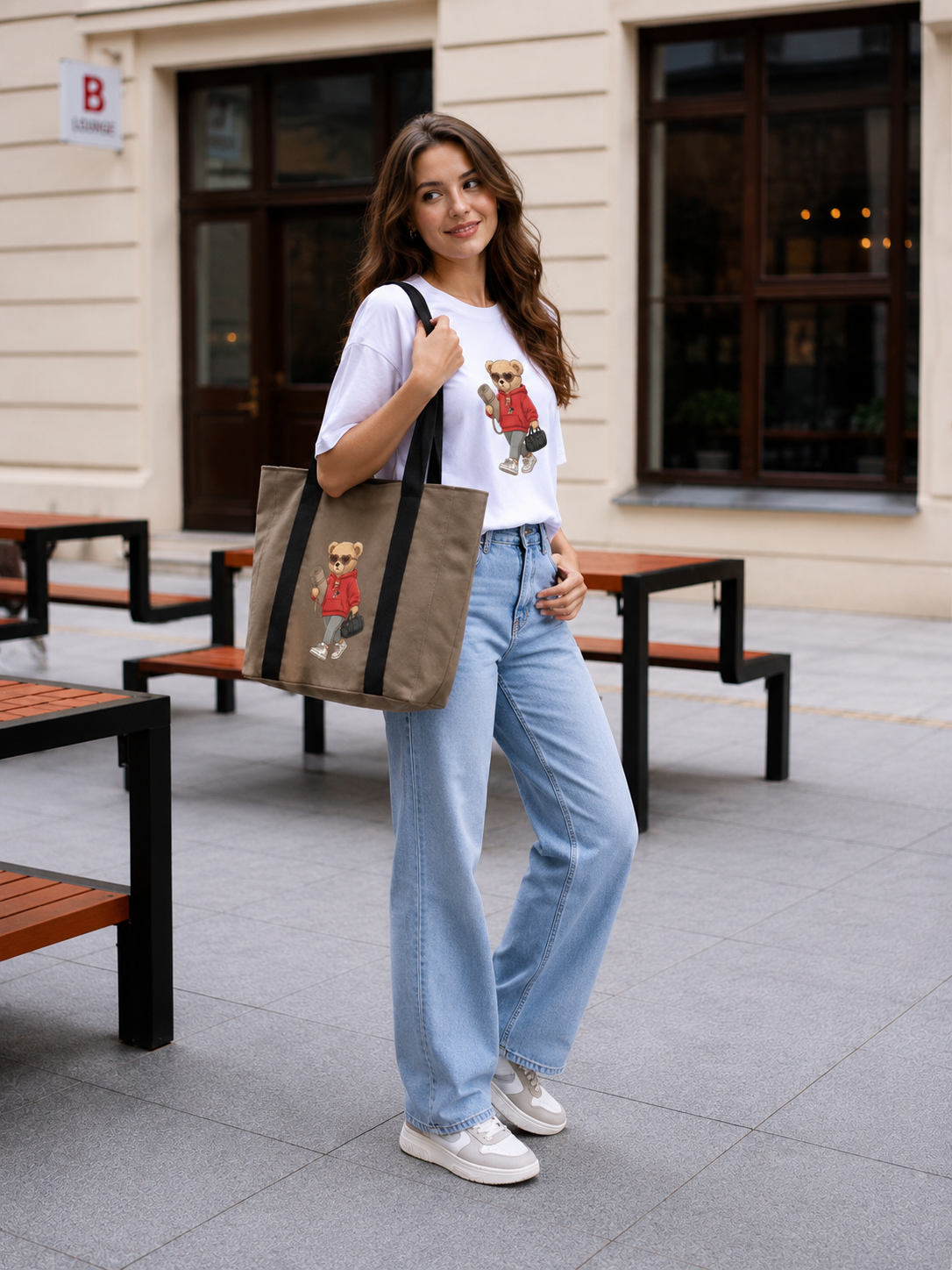 Plátěná taška Self Care Girl – Red | My Keepsake