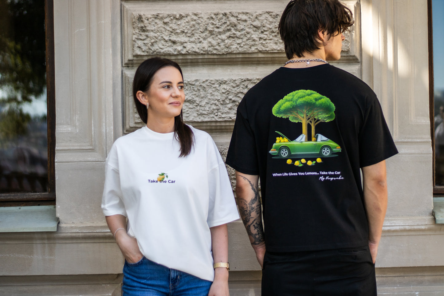 Unisex tričko — Take the Car 🍋🚗🌲