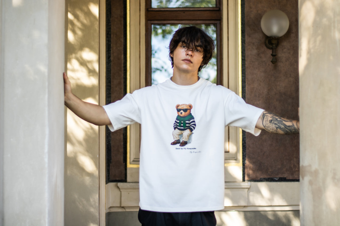 Bear Style t-shirt - a teddy bear in a preppy outfit