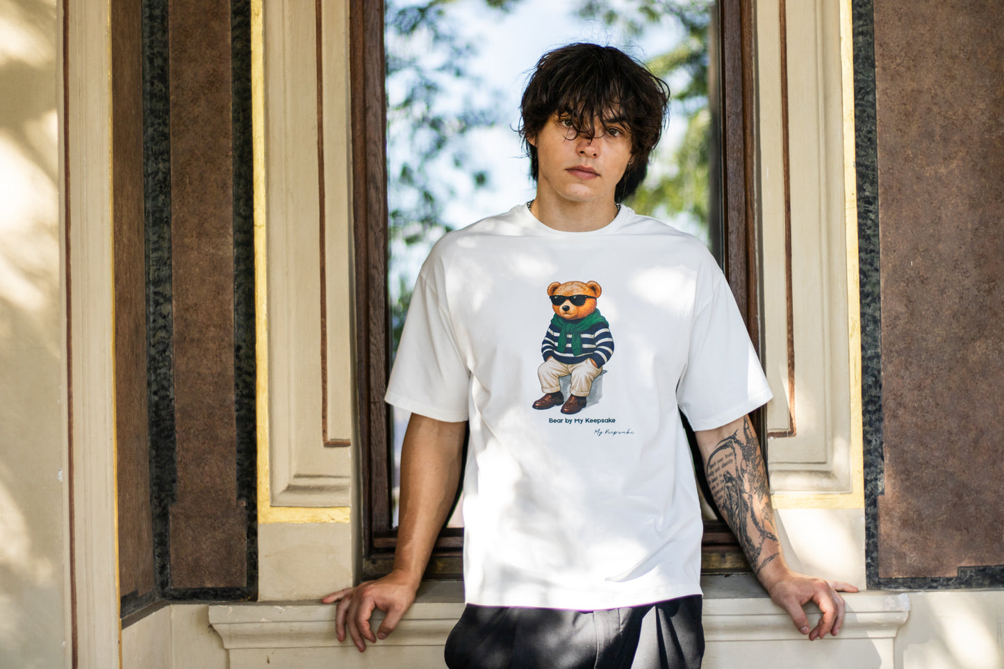 Bear Style t-shirt - a teddy bear in a preppy outfit