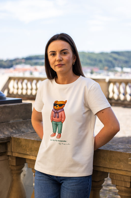 Women's T-shirt Bear by My Keepsake - streetwear bear