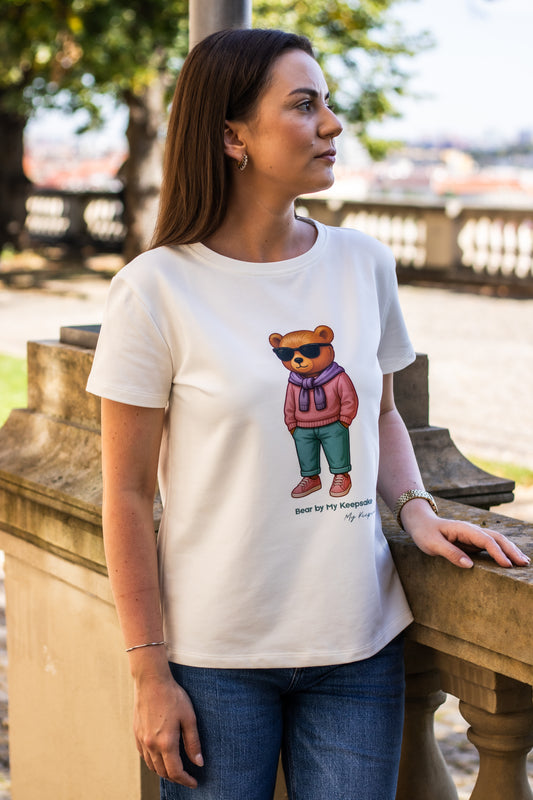 Women's T-shirt Bear by My Keepsake - streetwear bear